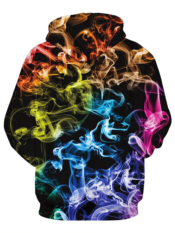 Casual Wolf Starry Pattern Front Pocket Hoodie