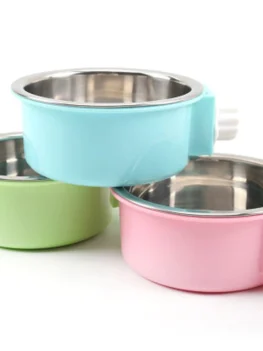 Hanging Stainless Steel Cat Dog Bowl