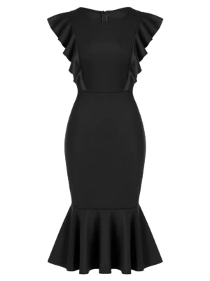 Plus Size Mermaid Tail Bodycon Dress