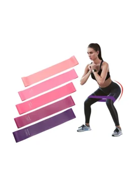 5PCS Yoga Tension Training Elastic Latex Bands