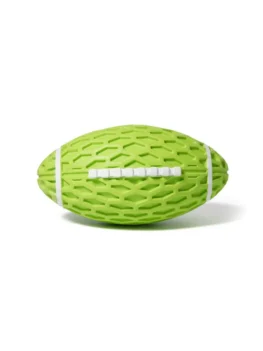 Football Shape Rubber Squeaky Dog Chew Toy