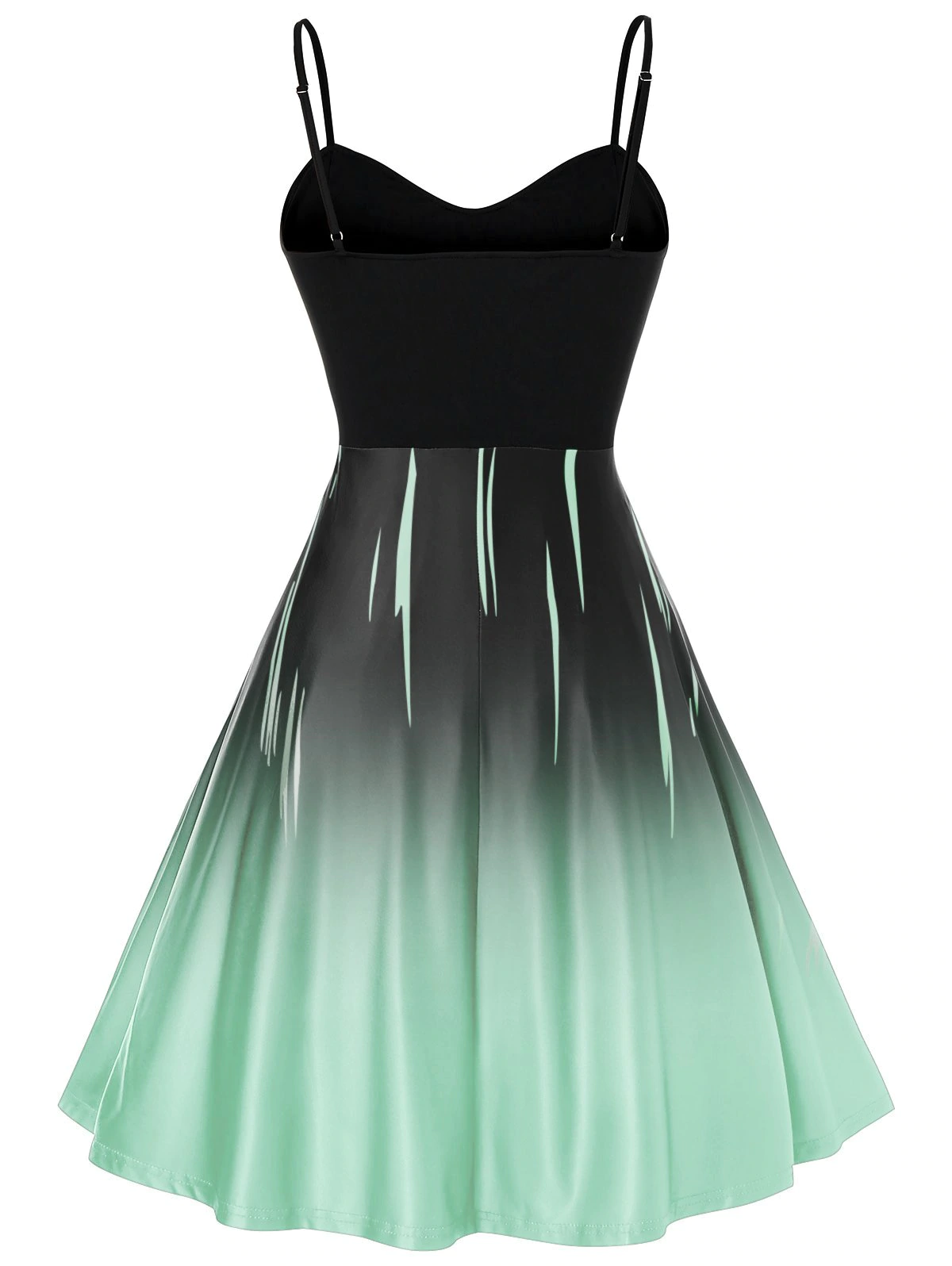 Plus Size Glitter Sequined Ombre Cami Party Dress