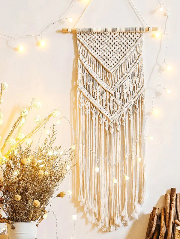 Home Decoration Fringed Macrame Bohemian Wall Hanging
