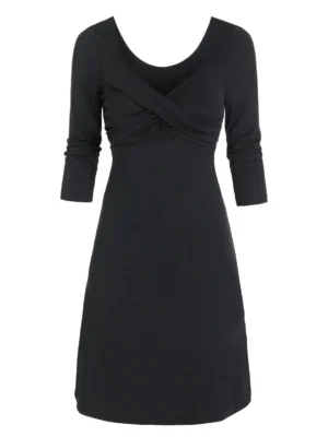 Ruched Crossover Prom Dress