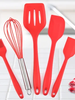5PCS Silicone Kitchen Utensil Non-stick Cooking Tools