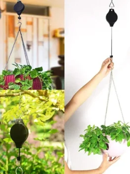 Gardening Easy Reach Retractable Hook For Hanging Flower Pot