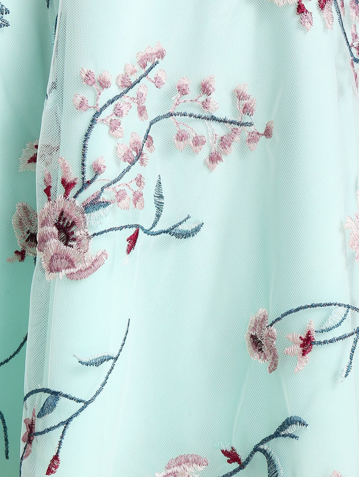 Flower Embroidered Off The Shoulder Skater Dress Flower Embroidered Off The Shoulder Skater Dress - Image 4