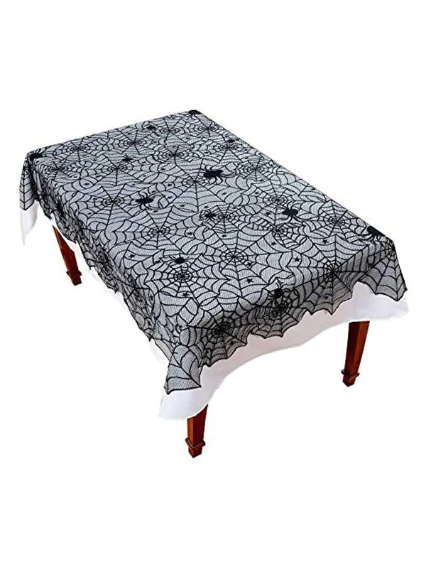 Halloween Spider Web Star Lace Table Cloth