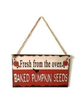 Halloween Letters Pattern Door Decor Wooden Hanging Sign