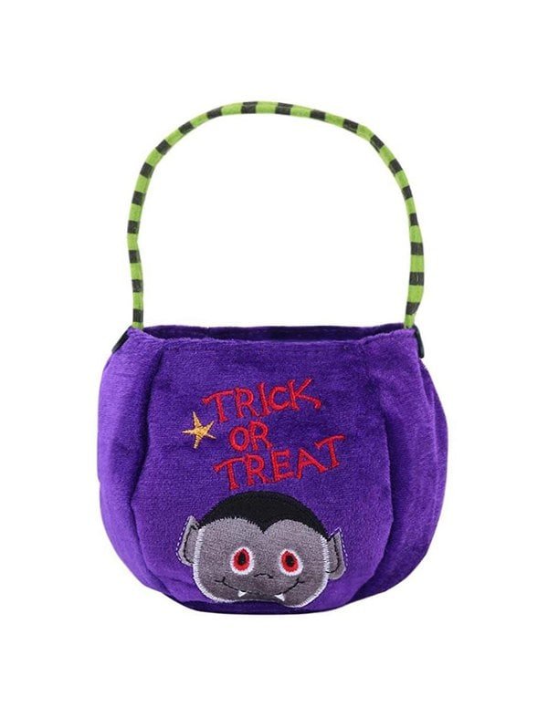 Halloween Pattern Velvet Gift Bags Candy Bag