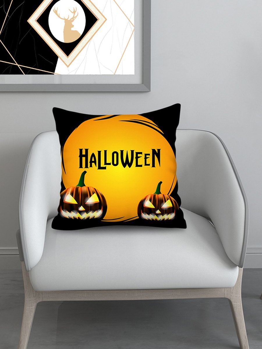 Halloween Pumpkin Print Pillow Case