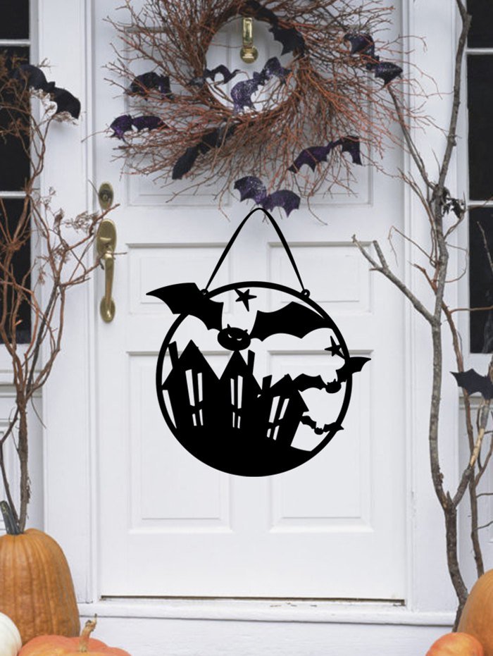Halloween Haunted House Bats Door Hanging Decor