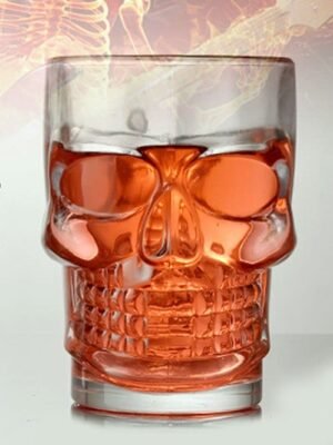 Skull 500ML Beer Drink Transparent Glass Mug