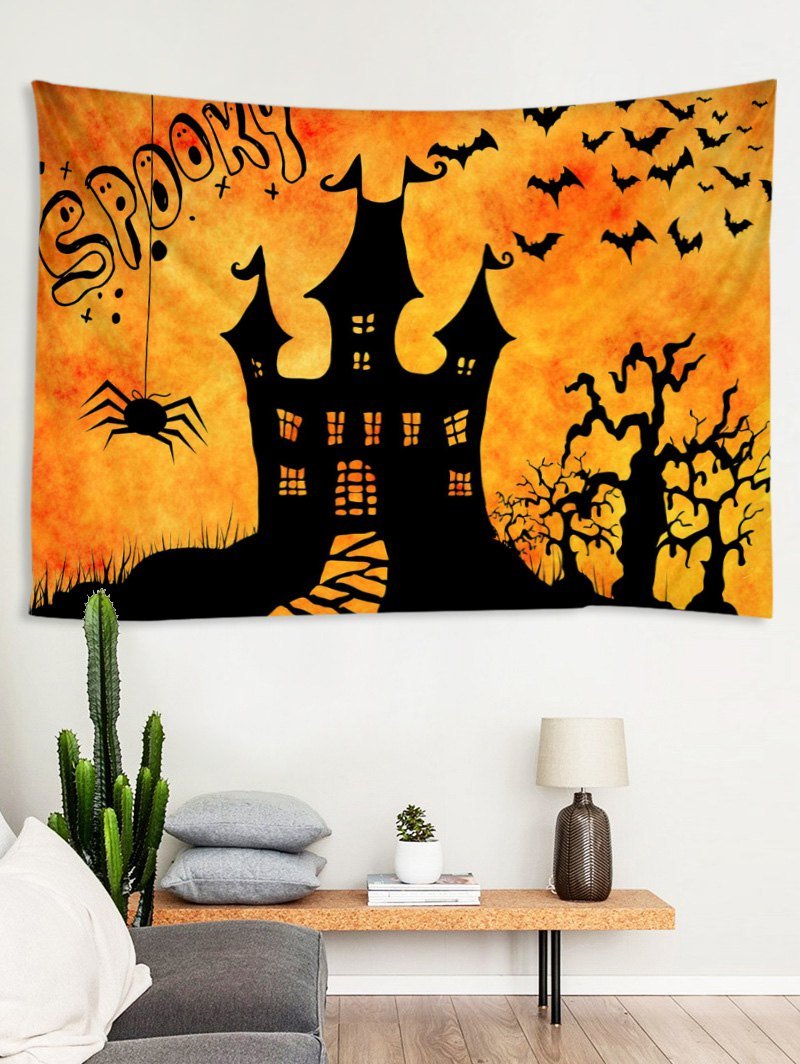 Halloween Digital Printing Castle Waterproof Tapestry