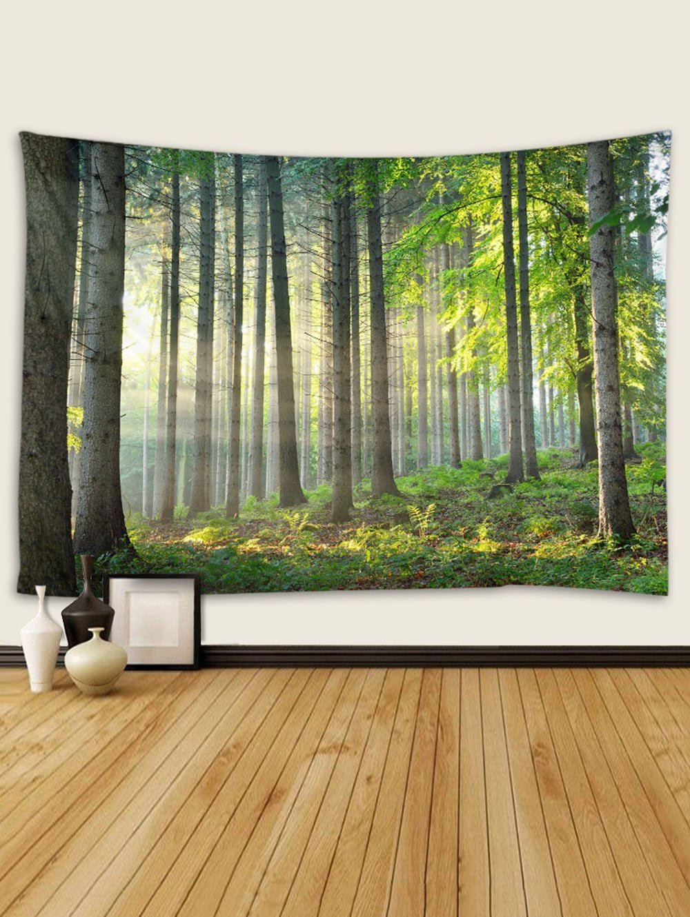 3D Printing Forest Sunshine Waterproof Tapestry