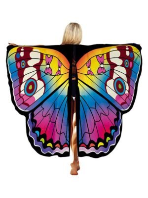 Halloween Party Decorative Ombre Butterfly Wing Cape