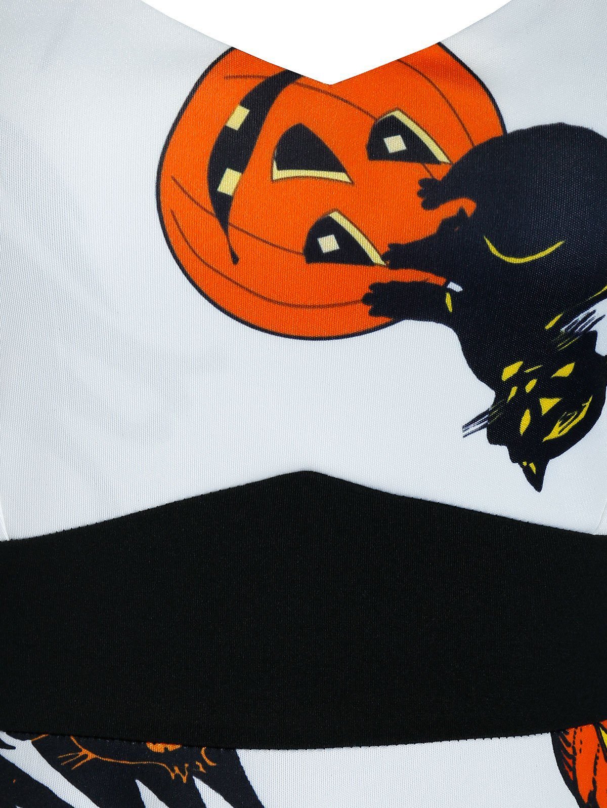 Halloween Pumpkin Animal Print Cami A Line Dress Halloween Pumpkin Animal Print Cami A Line Dress - Image 3