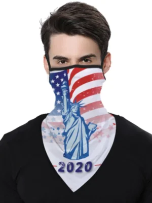 Stars And Stripes Flag Pattern Outdoor Protection Mask Scarf