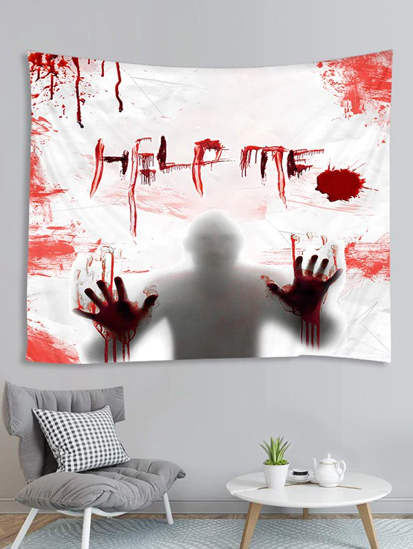 Halloween Blood Man Pattern Wall Hanging Tapestry
