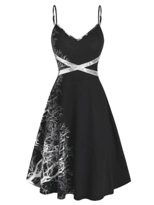 Cami Printed Sequined Mini Dress