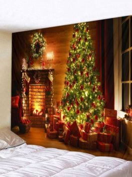 Christmas Tree Gifts 3D Print Wall Tapestry